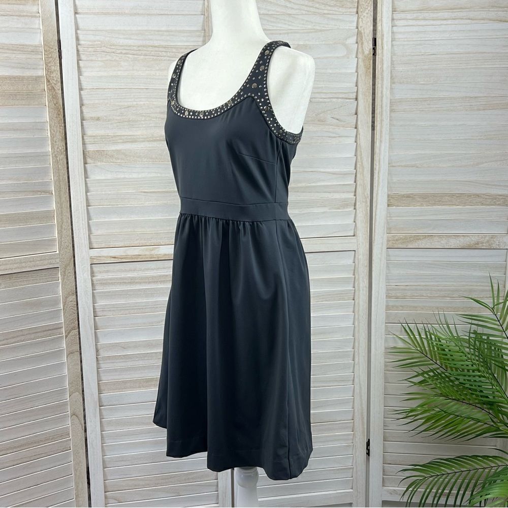 Cynthia Rowley Scoop Neck Embellished Scuba Dress Medium - Picture 9 of 14